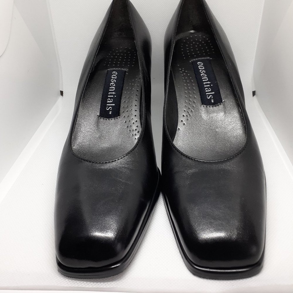 Square Toe Easentials Heels Black - Size 5.5 M